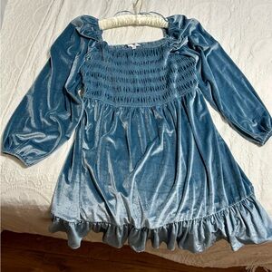 LC Lauren Conrad Blue Long Sleeve Dress